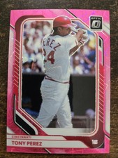 2026 Panini Donruss Optic Tony Perez Pink Velocity SP /79 #22 Cincinnati Reds