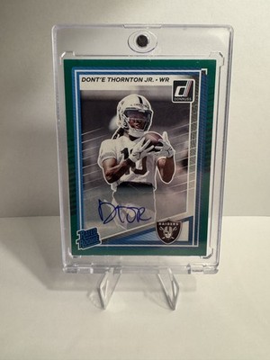2025 Panini Donruss - Rated Rookie Dont'e Thornton Jr. #349 Green Autographs 