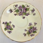 1960s Paragon English Bone China Valentine Violets Cup & Saucer W/ Gold Trim — photo 7