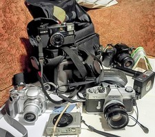 Lot Of 5 Vintage Cameras Untested