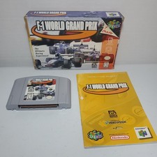 F-1 WORLD GRAND PRIX Nintendo 64 N64 CIB Manual COMPLETE IN BOX Racing FORMULA 1