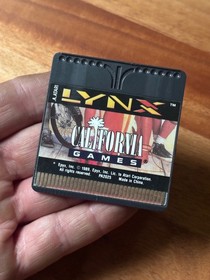 Vintage 1989 ATARI LYNX PAG-0200 Handheld Game Console + 6 Games + Boxes