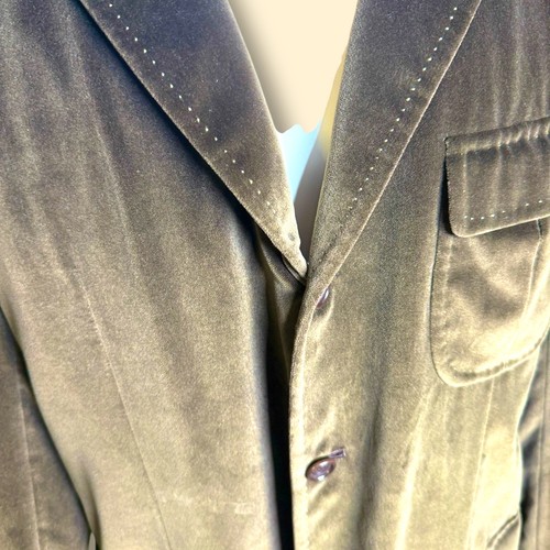 Kiton Grüner Samt Blazer mit Kaschmir IT 54L - Bild 8 von 12