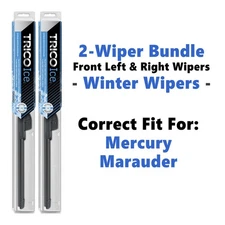 WINTER Wipers 2pk Super-Premium - fit 1970 Mercury Marauder - 35190x2