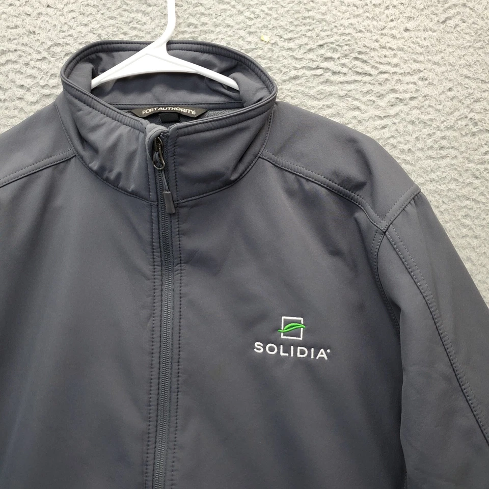 Port Authority Solidia Employee Jacket Mens Large Gray Fleece Lined Full Zipper - Image 3 of 4