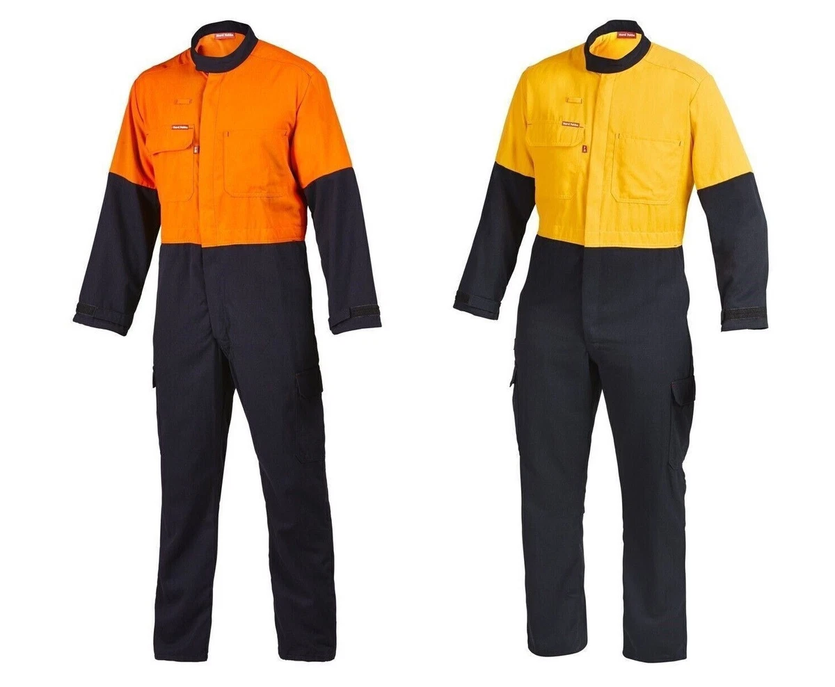 HARD YAKKA Tecasafe Plus Fire Resistant Two Tone Safety Work Overalls Y00302