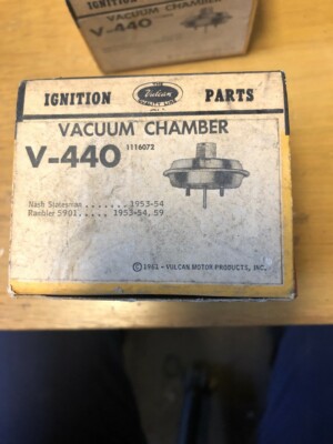 1953 Nash Statesman 1953 1954 & 1959 Rambler 5901 Vacuum Chamber V-440 * BRC