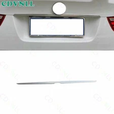 For BMW X6 E71 2009-2013 Matte Silver Steel Rear Tailgate Trunk Lid Strip Trim
