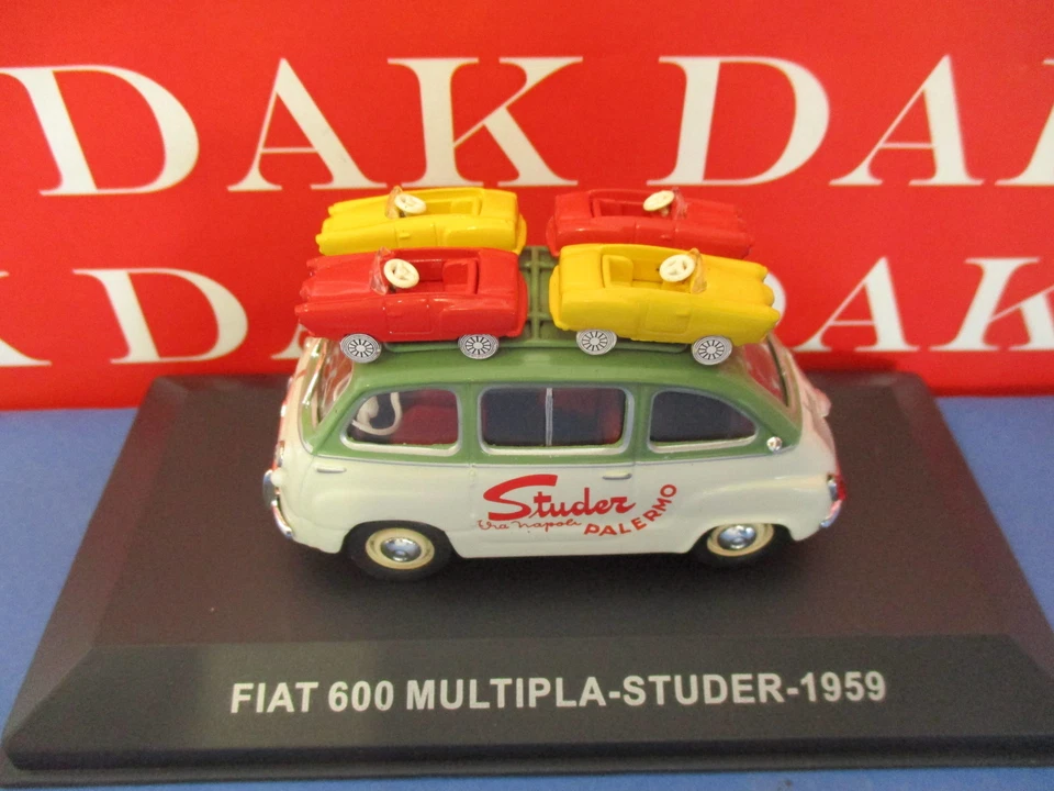 Die cast 1/43 Modellino Auto Fiat 600 Multipla Studer 1959 - Immagine 2 di 4