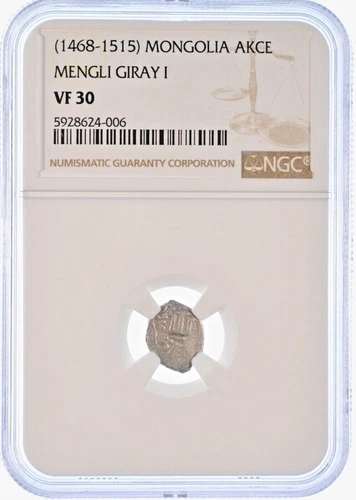 1468-1515 Mongolia Akce Mengli Giray I NGC VF 30