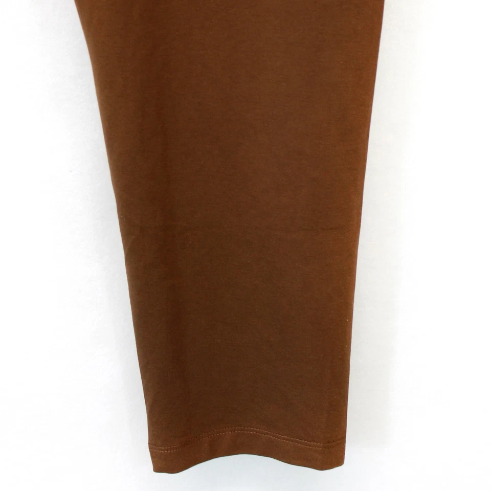 J. Jill J.Jill Plus Caoba Ajustado Pima Tobillo Leggings Elastizados Cintura Pantalones 2X Foto 3 de 4