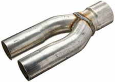 EXHAUST Y-PIPE 3" Inlet 2.5" Dual Outlets 13" Long AY300 AP EXHAUST PRODUCTS