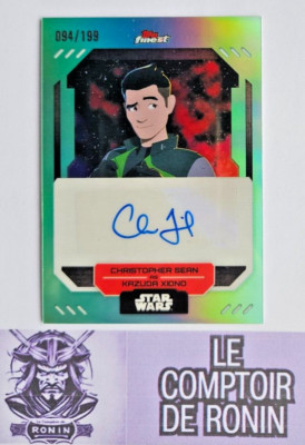 2023 Topps Finest Star Wars Christopher Sean As Kazuda Xiono Autograph No.94/199