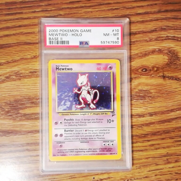 Mewtwo 10/130 Base 2 Holo Graded Pokemon Card - PSA 8 | eBay Mewtwo 10/130 Base 2 Holo Graded Pokemon Card - PSA 8 | eBay
