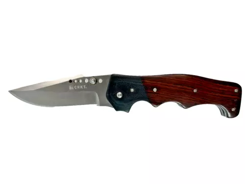 CRKT 7085W The Natural Crawford Large Folding Knife, Taiwan - EXCELLENT !!