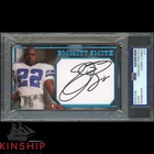 Emmitt Smith signed Cut 3x5 Custom Card PSA DNA Slab Cowboys HOF Auto C4498