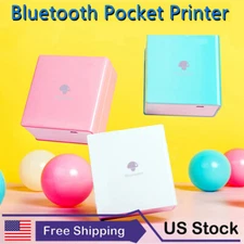 Phomemo Mini Instant Pocket Inkless Printer Bluetooth Thermal Sticker Printer US