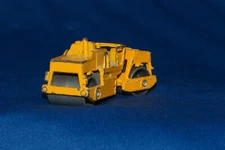Die Cast Yellow Steerable Road Roller # MP001. Play Worn