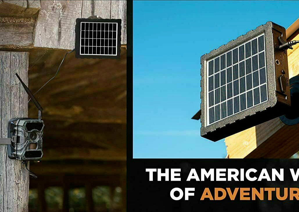 Trail Camera Solar Panel 8000mAh Supporting 3 Voltages 12V/1.2A 9V/1.6A 6V/2.4A