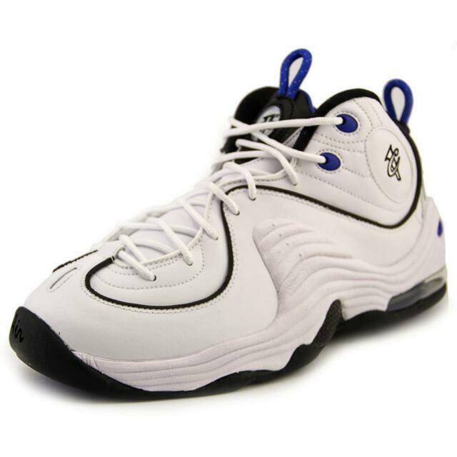 Nike Air Penny II 2 Mens Sz 7.5 White Hardaway Basketball Shoes 333886 ...