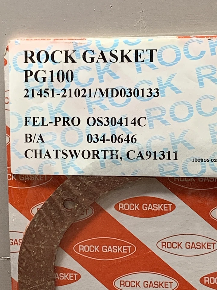 Nueva junta del cárter de aceite del motor DNJ PG100 se adapta a los vehículos enumerados en la tabla a continuación Foto 2 de 4