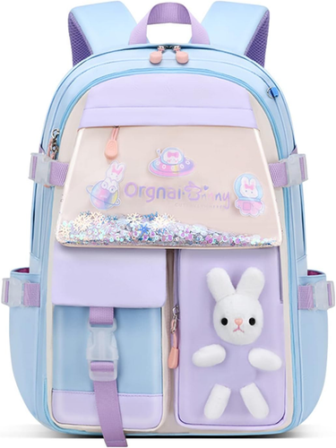 Bunny Backpack for Girls Cute Backpack Kawaii School Bookbag for Kindergarten Pr