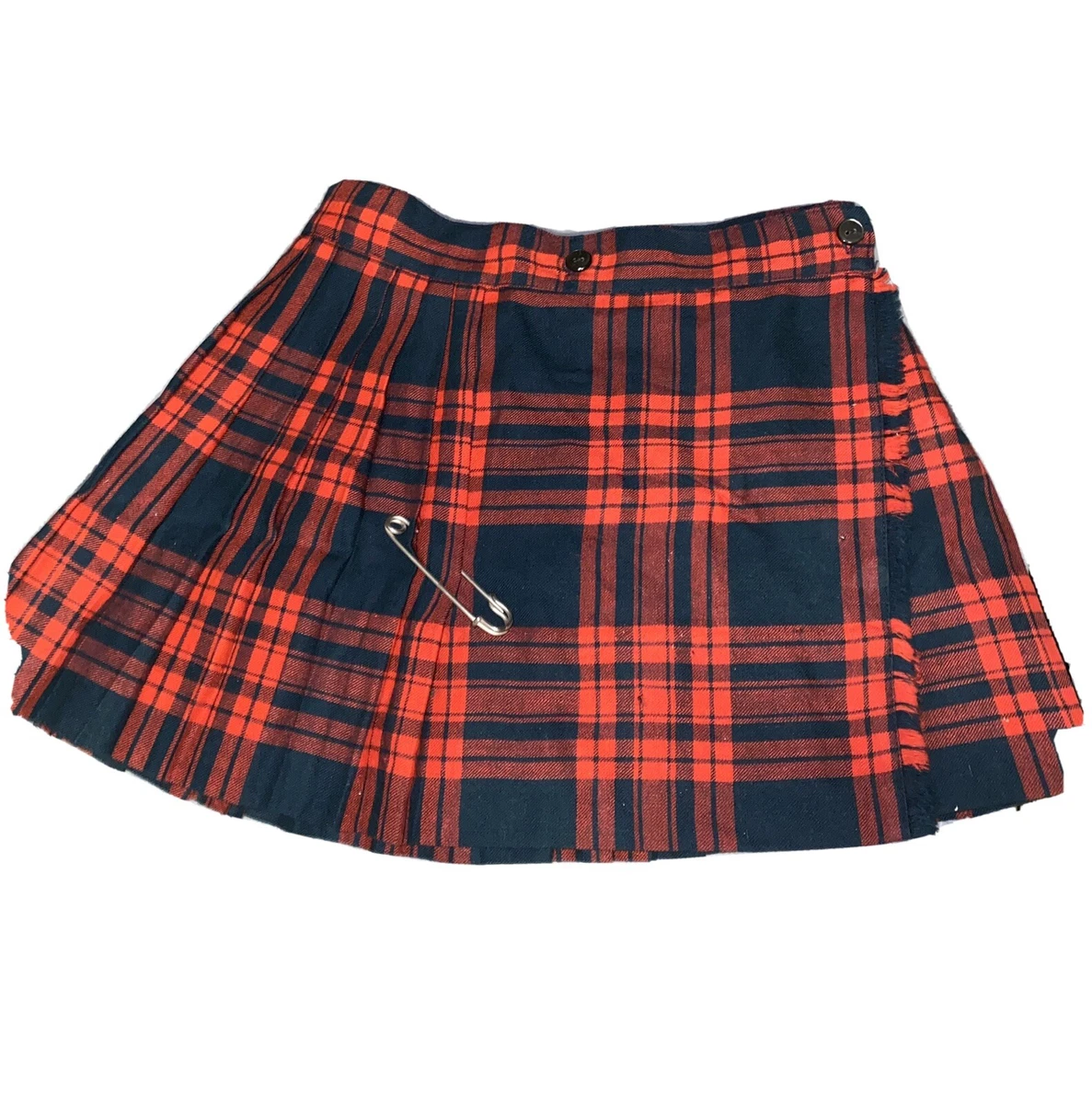 Vintage Scottish Girls Size 5 Skirt Red Plaid Viyella Styled By Dorothy Brown