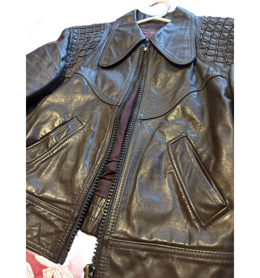 Leathergoods Melbourne Leather Jacket Size 40 Good Condition #44663