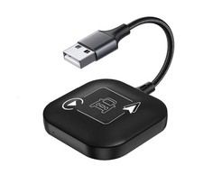 Wireless CarPlay Adapter 2 IN 1 Plug and Play Wired to Wireless Car Play Adap...