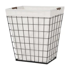 Better Home and Garden75L Adult Rectangular Steel Wire Laundry Basket, Removable