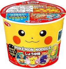 Pokemon Instant Noodle Soy Sauce Flavor 6  Cups to a set Sapporo Ichiban Japan