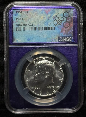 NGC PF 67 1964 Kennedy Half Dollar 50C Silver Coin -021
