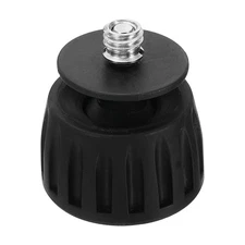 Universal 1/4" 3/8" Rubber Tripod Feet, Anti-Slip 360 Degree Rotation, Black