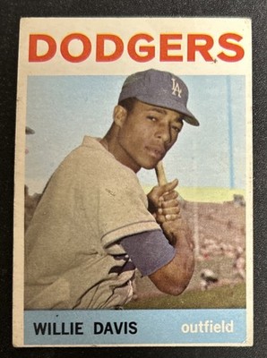 1964 Topps Willie Davis #68 Dodgers Won 2 Straight Minor League Batting Crowns!