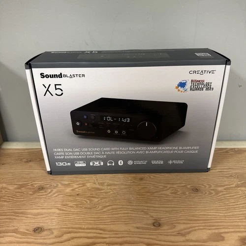Creative Sound Blaster X5 External USB DAC Hi-Res 32BIT/384KHZ Brand New Sealed