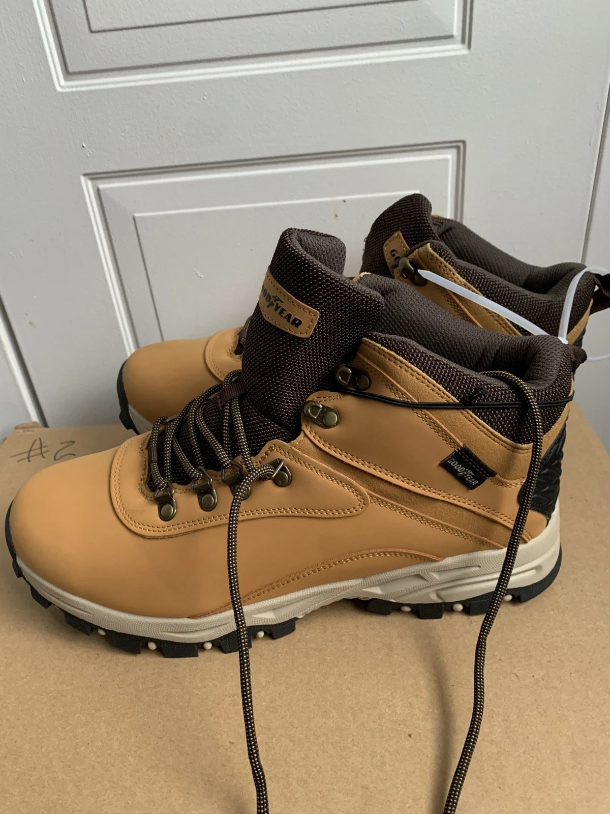 Goodyear Mens Lightweight Mid Waterproof Hiking Work Boots