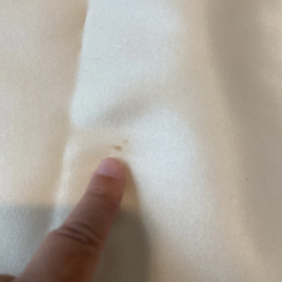 Terno saia vintage Tahari champanhe elegante 2 peças tamanho 14 bolso arco lã seda - Imagem 3 de 4