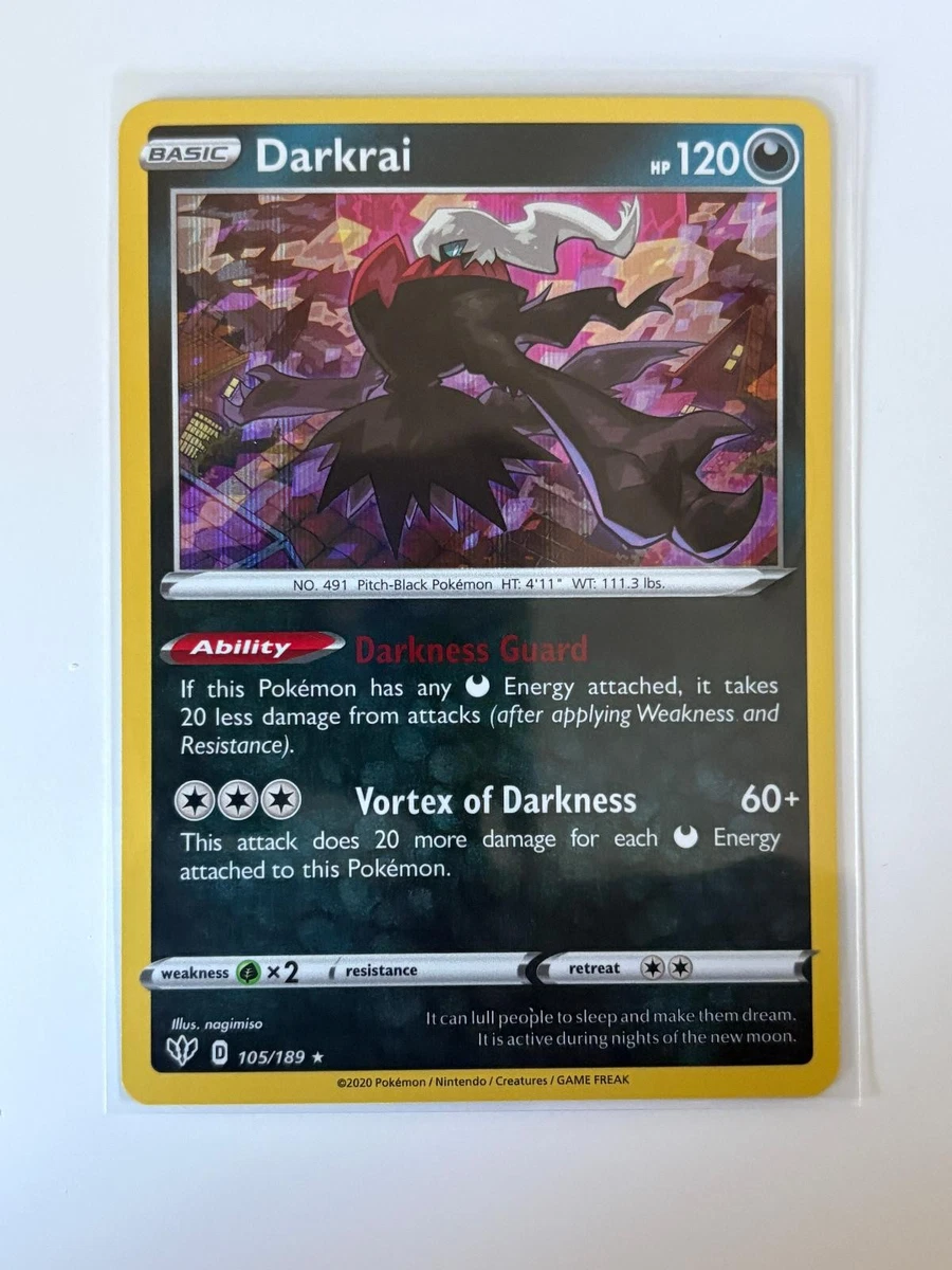 Darkrai 105/189 Swsh03: Darkness Ablaze for sale | eBay
