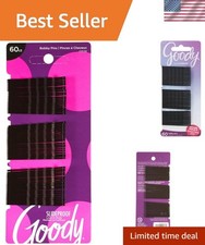 Styling Essentials Bobby Pins, Black, 2 Inches, 60 Count Pack of 6