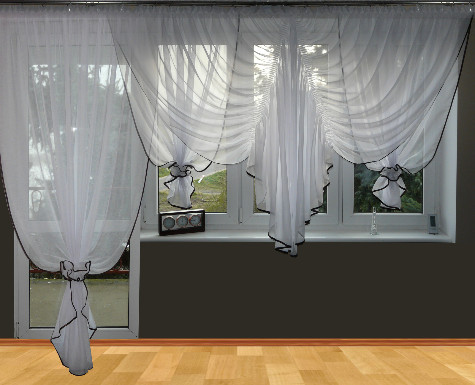 Aus Fertiggardine Schone Voile Balkon Top Modern Design Top A Gd16