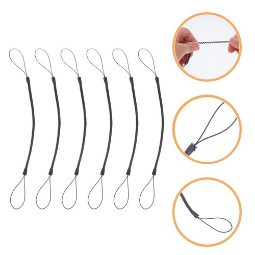 6 Pcs Mobile Phone Straps Pen Leash for Clipboard Bungee Lanyard - 第 3/12 張圖片
