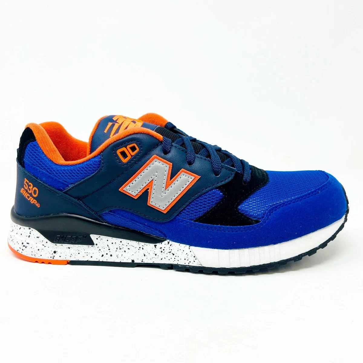 New Balance 530 90s Remix Leather Blue Black Orange Mens Retro