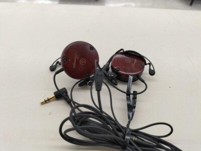 Audio Technica ATH-EW9 Ear Fit Clip-On Headphones Wooden Wood From