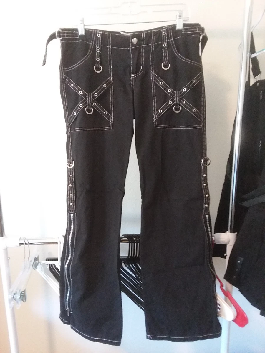 Tripp NYC Hot Topic black goth vintage pants AF6654 sz 7 fits like women's  S-M