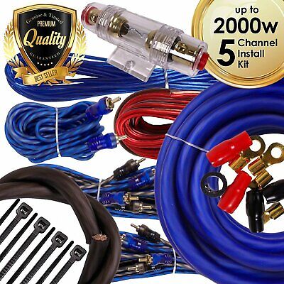 Complete 5 Channels 2000w 4 Gauge, What Is The Best Amp Wiring Kit