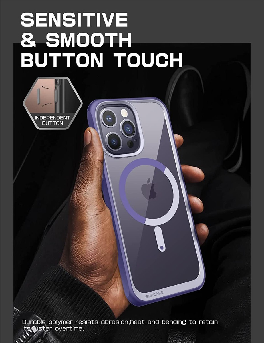 Case IPhone 14 Pro Max MagSafe Piel Sintética Azul - Coolbox - Foto 8