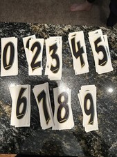 BMX Racing Numbers 4" Custom Color/Black