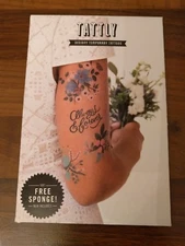 Tattly x Rifle Paper Co Temporary Tattoos Lovely Set, 1 Ounce floral wedding NEW