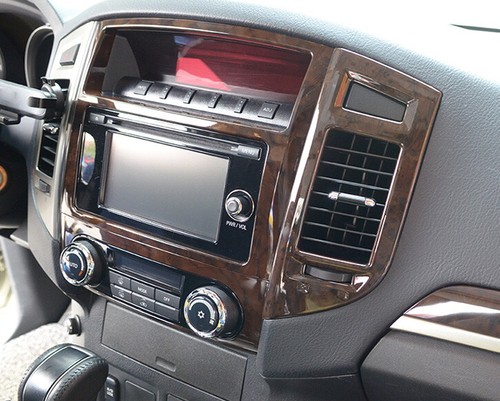 Wood Grain Central Console Air Outlet Vent For Mitsubishi Pajero Montero 2006-19 - Picture 5 of 8