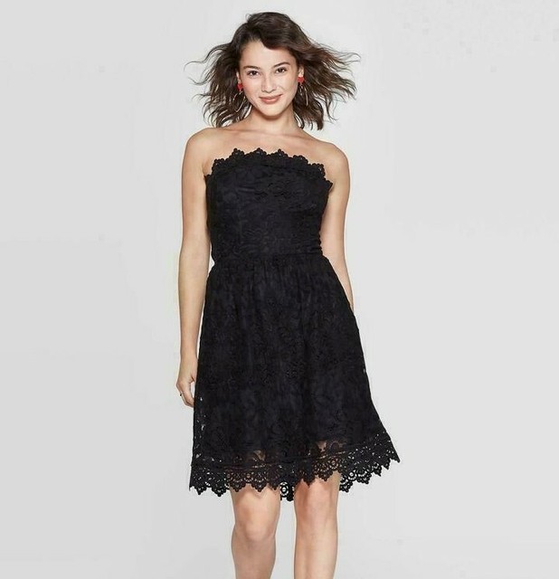 target black lace dress